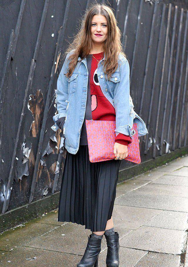 毛衣 过年穿红色,这样穿时尚又得体!