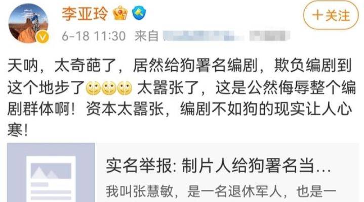 名字|给狗署名编剧，资本究竟能有多荒唐？影射多少编剧市场的问题？