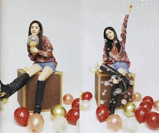 曲线美 别再穿百褶裙了,今年火了杨幂穿的牛仔短裤,简单优雅还“撩人”