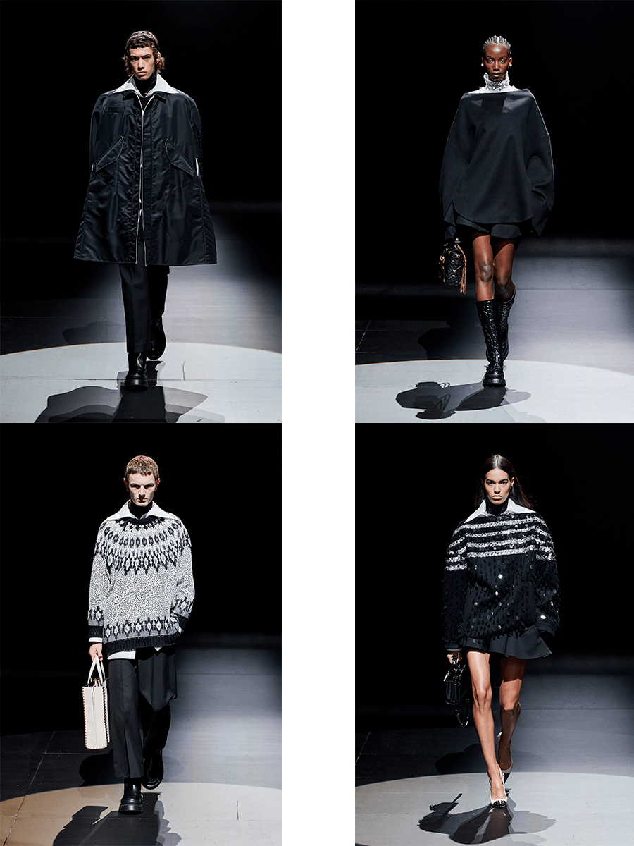 图案 Valentino 2021秋冬，简洁明快中，还有杀伐果断