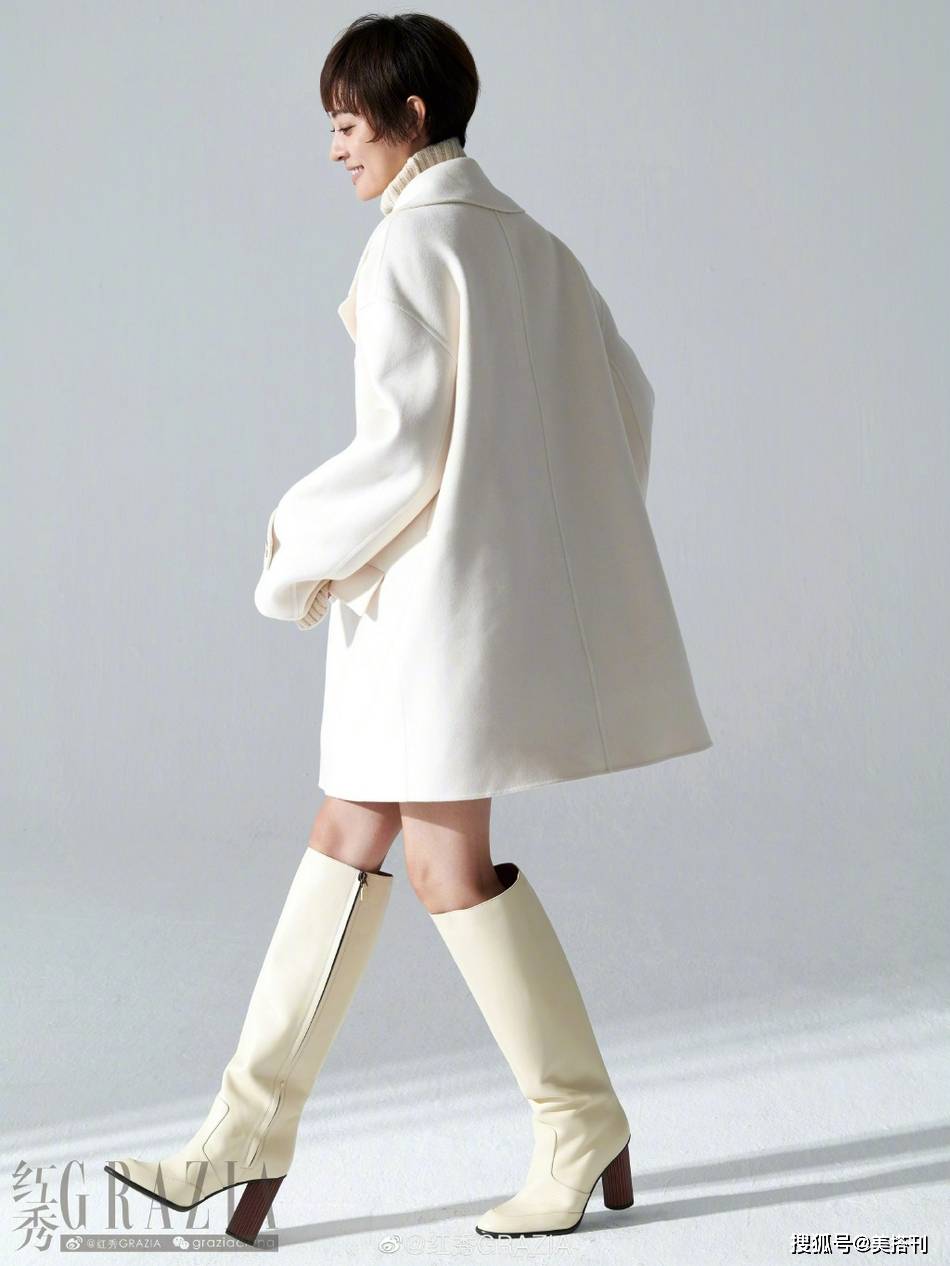 毛衣 孙俪五官变凶了？最新大片短发出镜，网友：短发配五官没有违和感