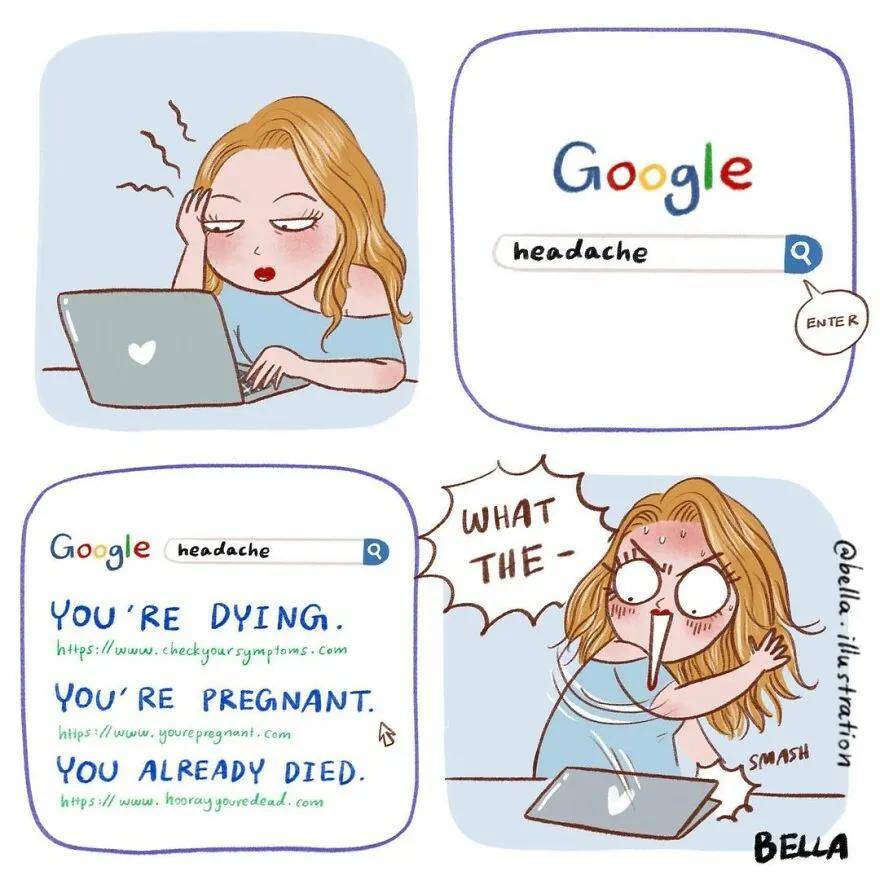 感觉|有趣的漫画丨女孩子的日常生活就是这样挣扎又有趣