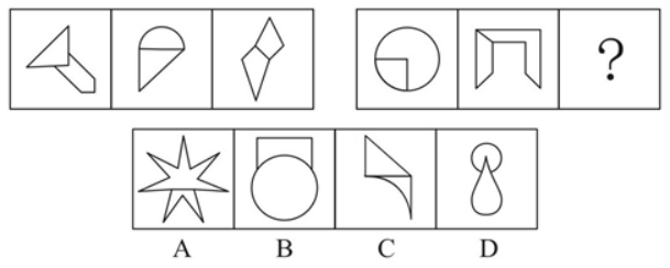 选项|2022国考行测图形推理：对称图形之新型考点