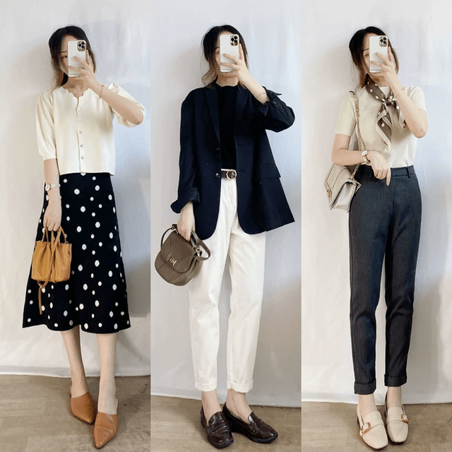 职场 简单利落的职场穿搭！这些穿搭简单干净有气场，干练稳重又温柔