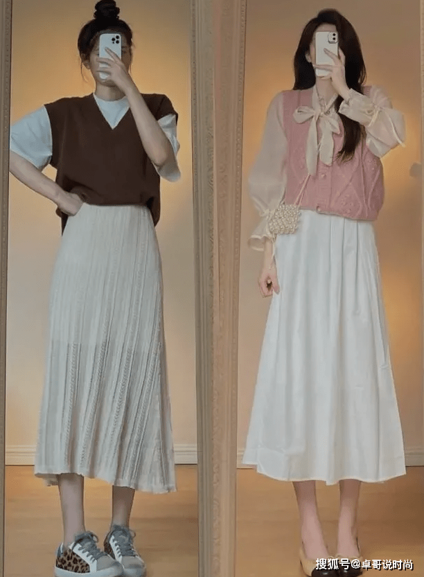 国庆 入秋后的半身裙别急着仍，搭配这些服饰，国庆出游美美的