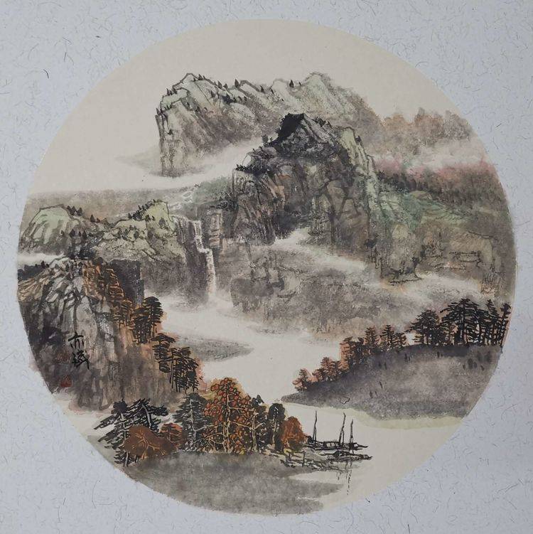 山水画|画家潘怡斌山水画作品欣赏（一）