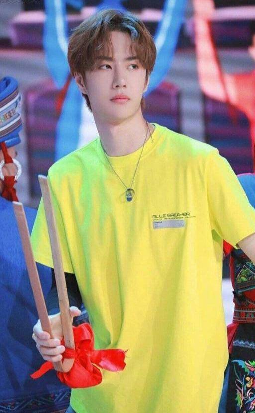 熊猫手 现哥黄衣加身酷过肖战，才发现王一博侧颜不输杨洋：穿小黄衣好嫩