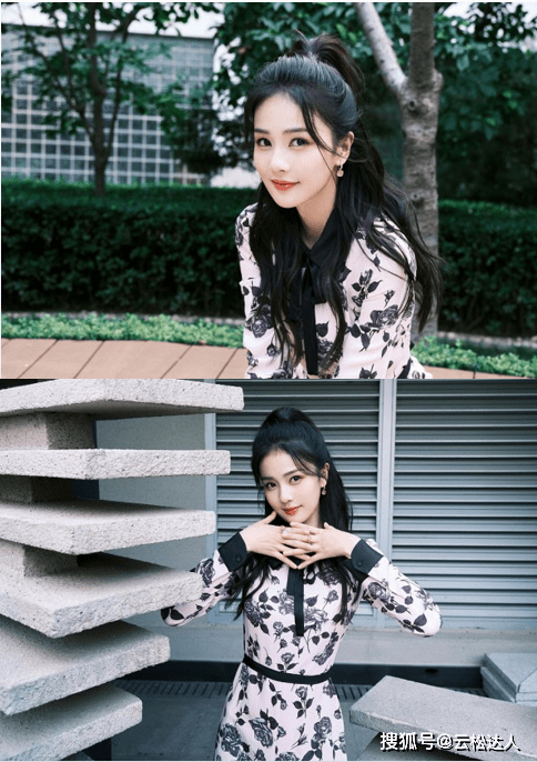 魅力 白鹿真是“妥妥爆红”，长相甜美惹人爱，穿一条印花裙，更是优雅