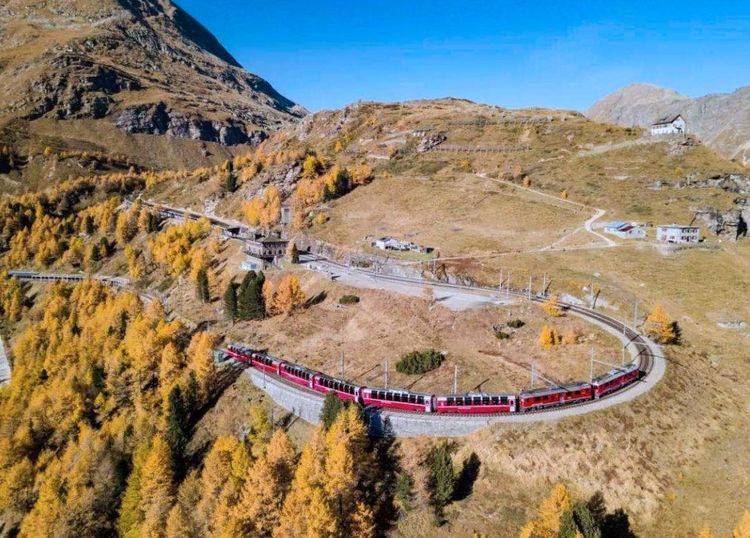 到此一游｜三条“网红”观光列车路线，驶入瑞士的山水秋色