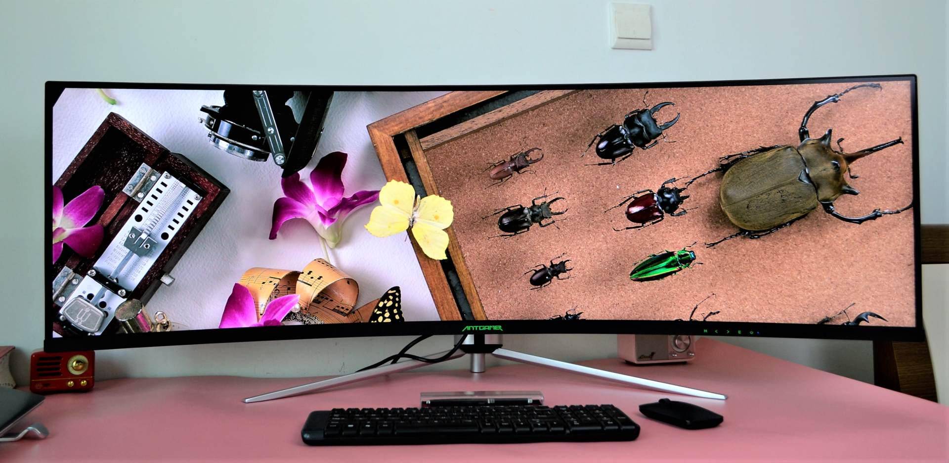 49英寸蚂蚁电竞ant491uc带鱼屏,突破传统!超宽32:9 光速刷新率