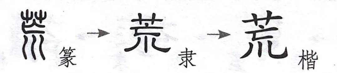 荀木白 每日一字 荒 好乐无荒 良士瞿瞿 汉字