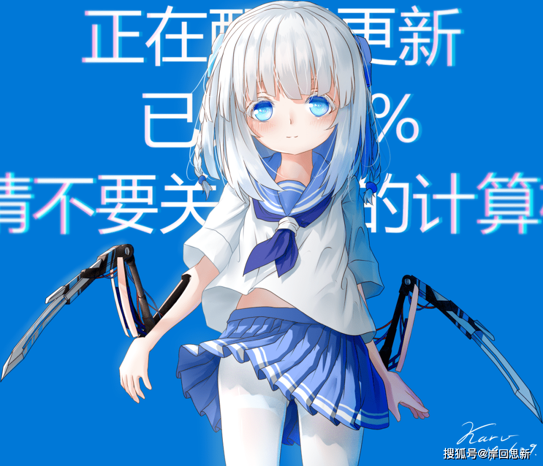 原创windows娘化已成姐系,网友创作萝莉同人图:能吸引你升级吗?