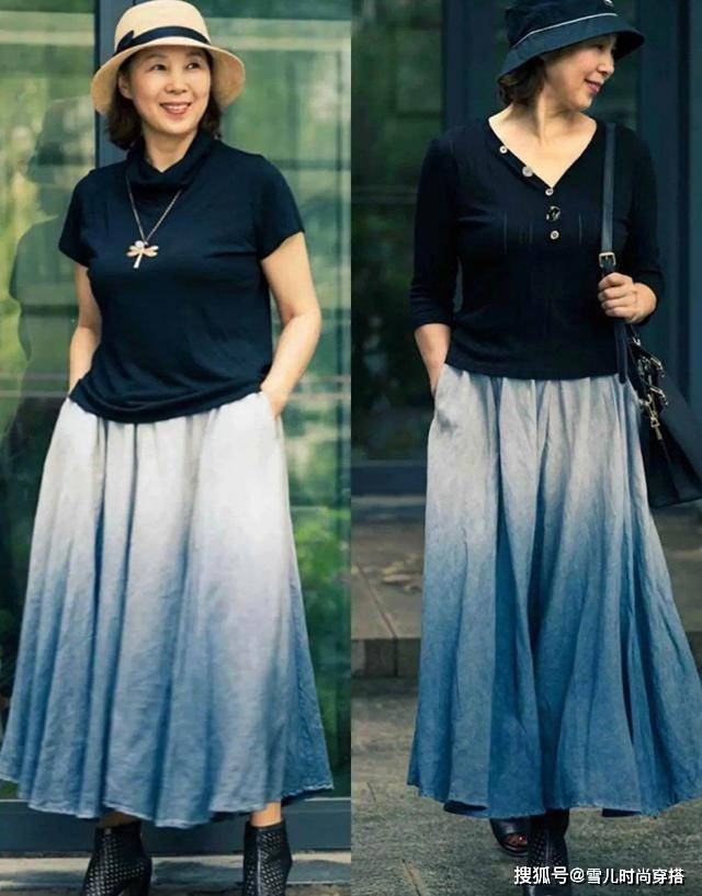 帽子 女人上了年纪,建议多穿“帽子+裙子”,高级又显气质
