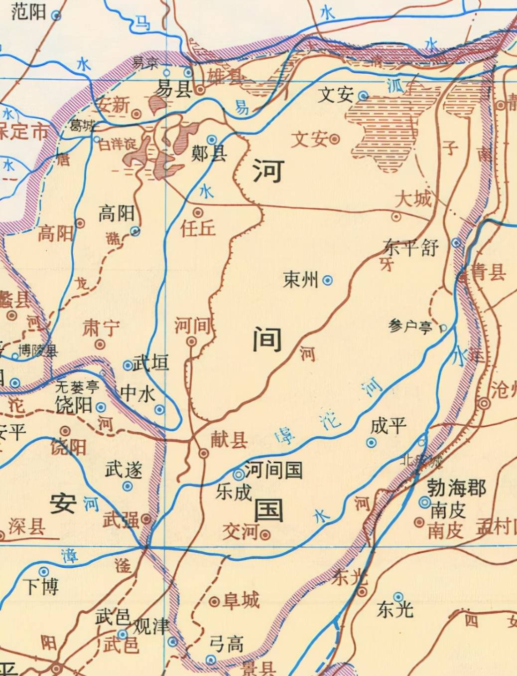 古代河间府地图图片