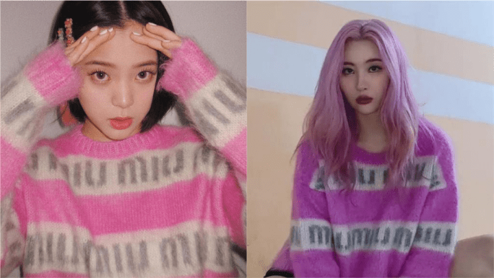 长发 欧阳娜娜撞衫“南韩第一美腿”惨输！她靠“这招”气势碾压全场！