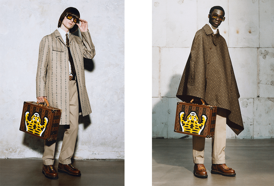 图形化 Louis Vuitton 2022 MENSWEAR，这个春季没有了图形化外观，轮廓更为直观经典