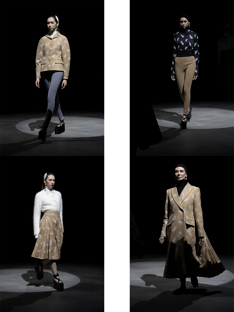 羽毛 Erdem 2021秋冬，被打断的前卫，舞者的排练