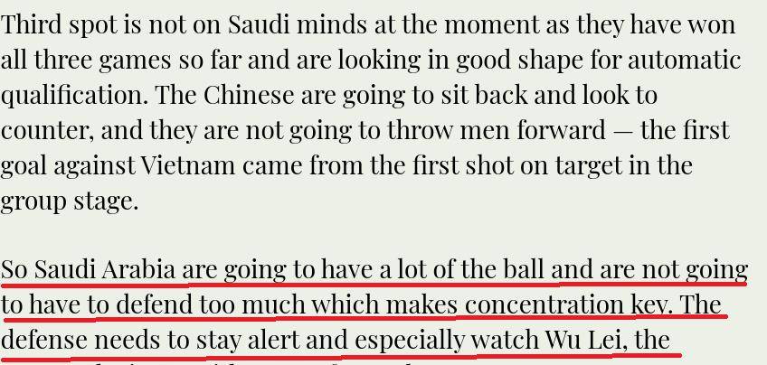 沙特媒体展望中沙之战 冲4连胜 中国队有1处弱点 最需提防武磊 越南队 新闻时间