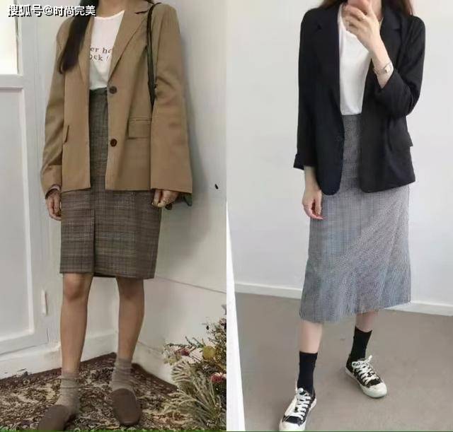 显得 秋天“小西装”的新搭配：显得复古知性，休闲和上班穿都很美
