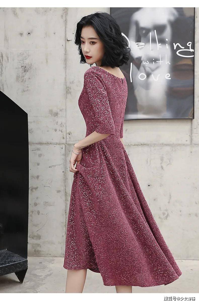 晚礼服裙女宴会气质高贵优雅名媛平时可穿轻奢小众高端洋装连衣裙