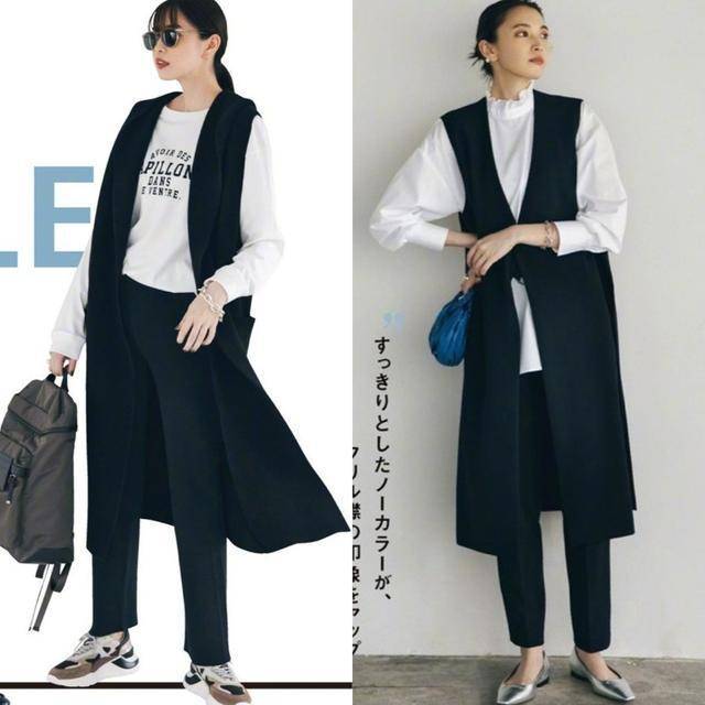 颜色 风衣算什么，今年深秋流行的是“长马甲”，百搭显高又显瘦，有范毛呢穿搭_网