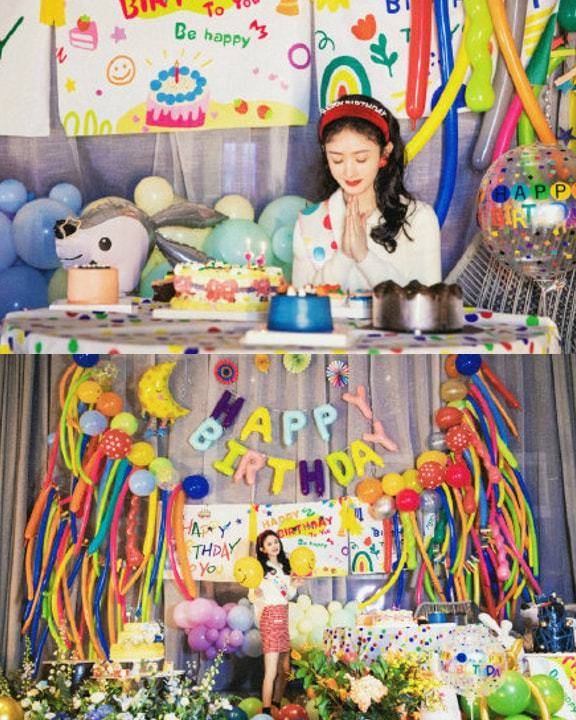 金色 真不敢相信赵丽颖34岁了，复古装配上“少女颜”，明明还是小姑娘