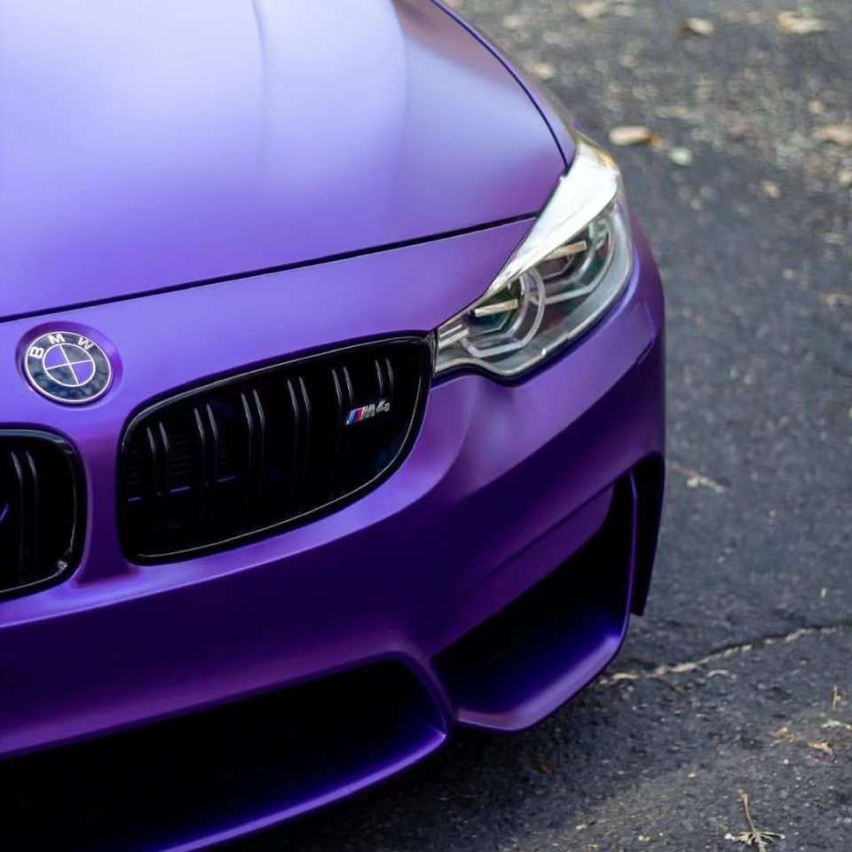 宝马m4全车ichanger Icr 改变者亚面电镀紫 乐惠车