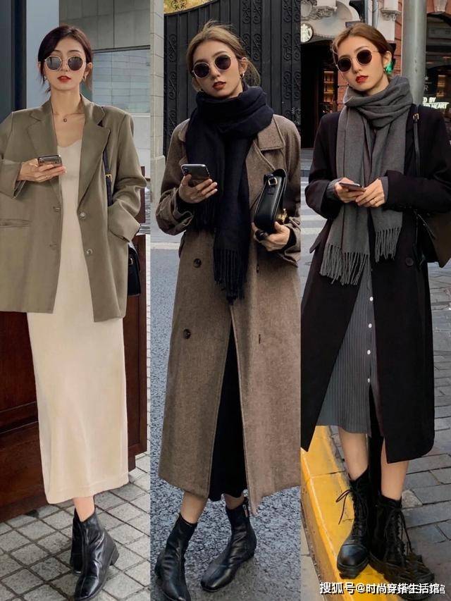 长度 秋冬多穿这3条连衣裙,时髦显瘦又气质,配大衣棉服穿就很美