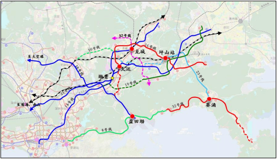 原創深圳坪山區交通大爆發十四五規劃發佈包括2條雲巴4條地鐵5條城鐵