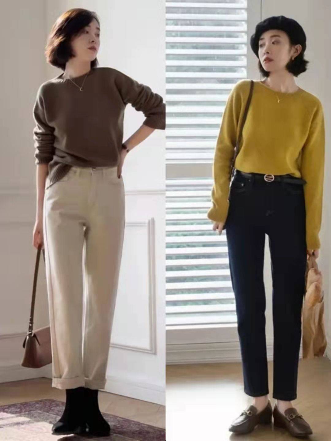 下装 初冬毛衣下面搭什么更好看？建议试试这四款下装，想不优雅都难