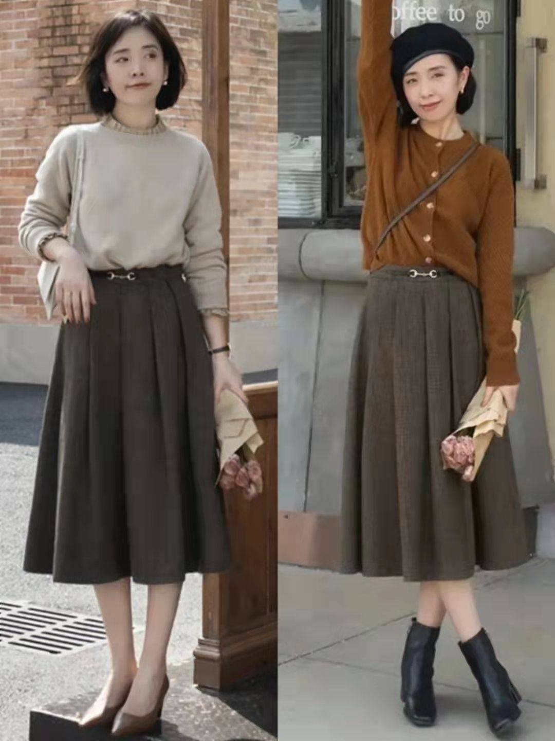 下装 初冬毛衣下面搭什么更好看？建议试试这四款下装，想不优雅都难