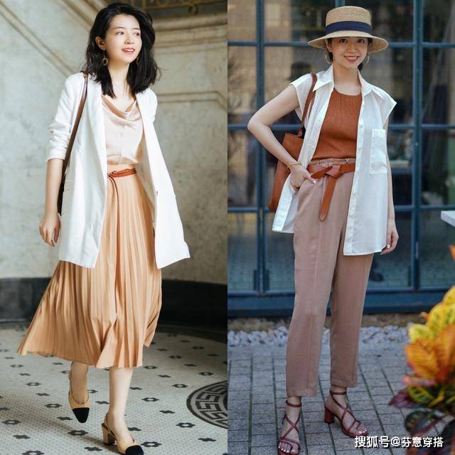 大地 三木博主的“白色+大地色系”穿搭真高级，气质端庄，女人味十足