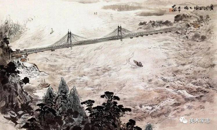 当代美术家网 官网 黄河上升国家战略 再赏王旭东水墨黄河系列 入海口