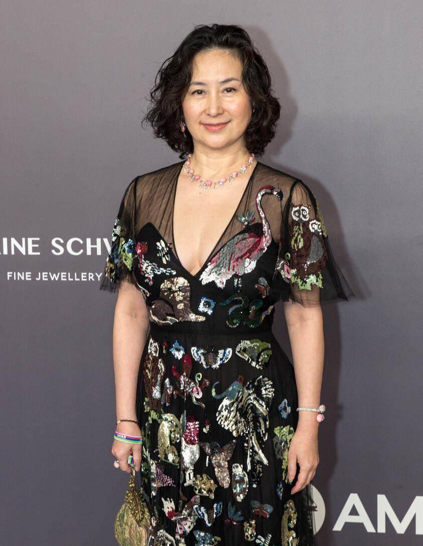 颜色 何超琼真有豪门气度，穿花花绿绿的薄纱黑裙，皱纹里藏着优雅自信