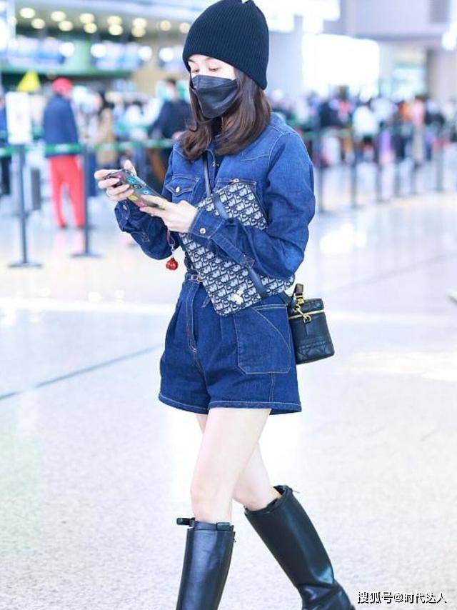 身材 王子文是有多瘦?连靴子也“塞不满”,还好穿搭够抢眼