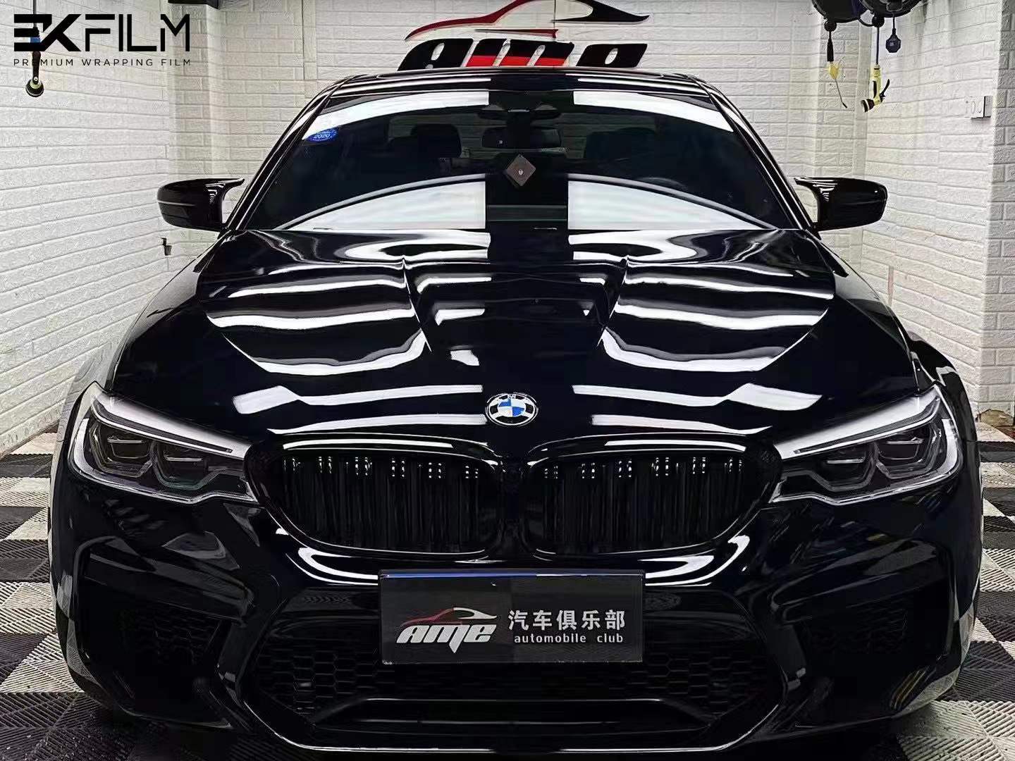 宝马5系全车ekfilm-ek改色膜pet 超级亮黑_搜狐汽车_搜狐网