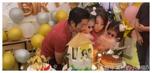 贵妇 方媛晒全家福为郭富城庆生！打扮精致终于像贵妇，俩女儿颜值超高