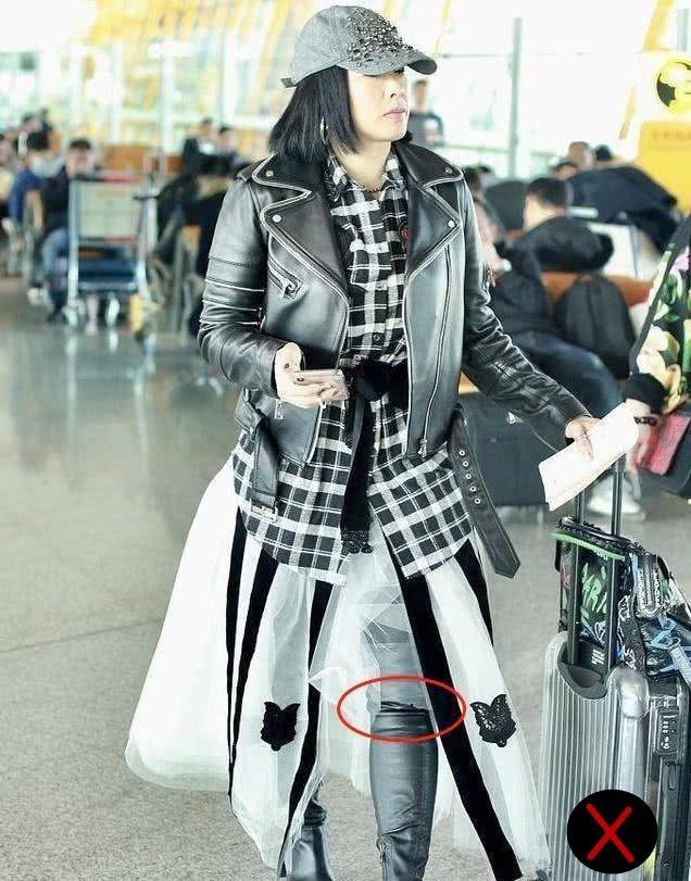 颜色 钟丽缇品味真别致，用西装混搭粉色健身裤，意外高级又洋气