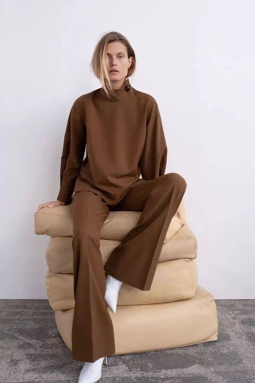 毛衣 毛衣+直筒裤= 偷偷显瘦5斤，显高五公分，气质惊艳！