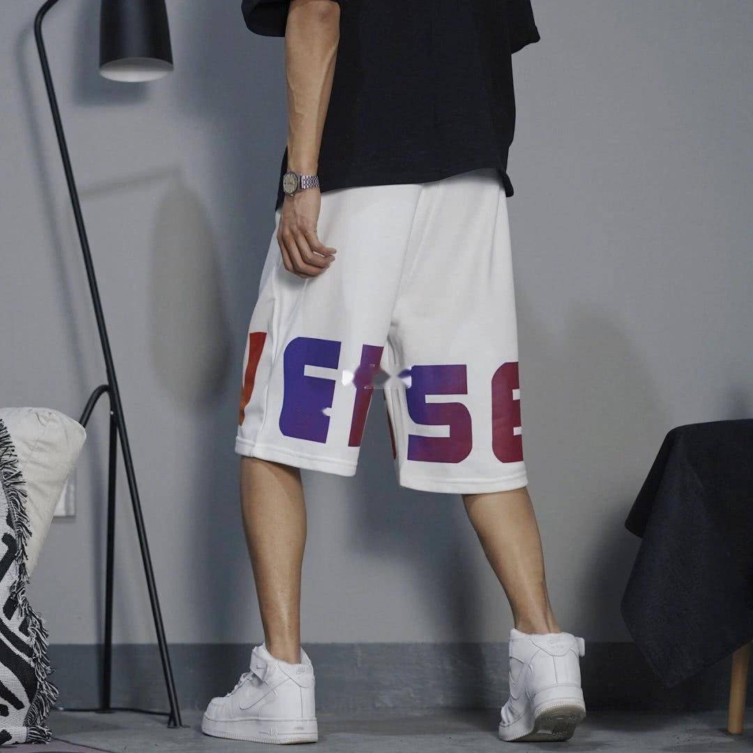 面料 匡威大logo渐变运动短裤