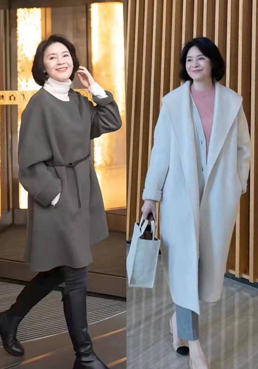灰白色 懂穿的50、60岁女人，已经不穿运动鞋！今秋流行“脚踝靴”更时髦