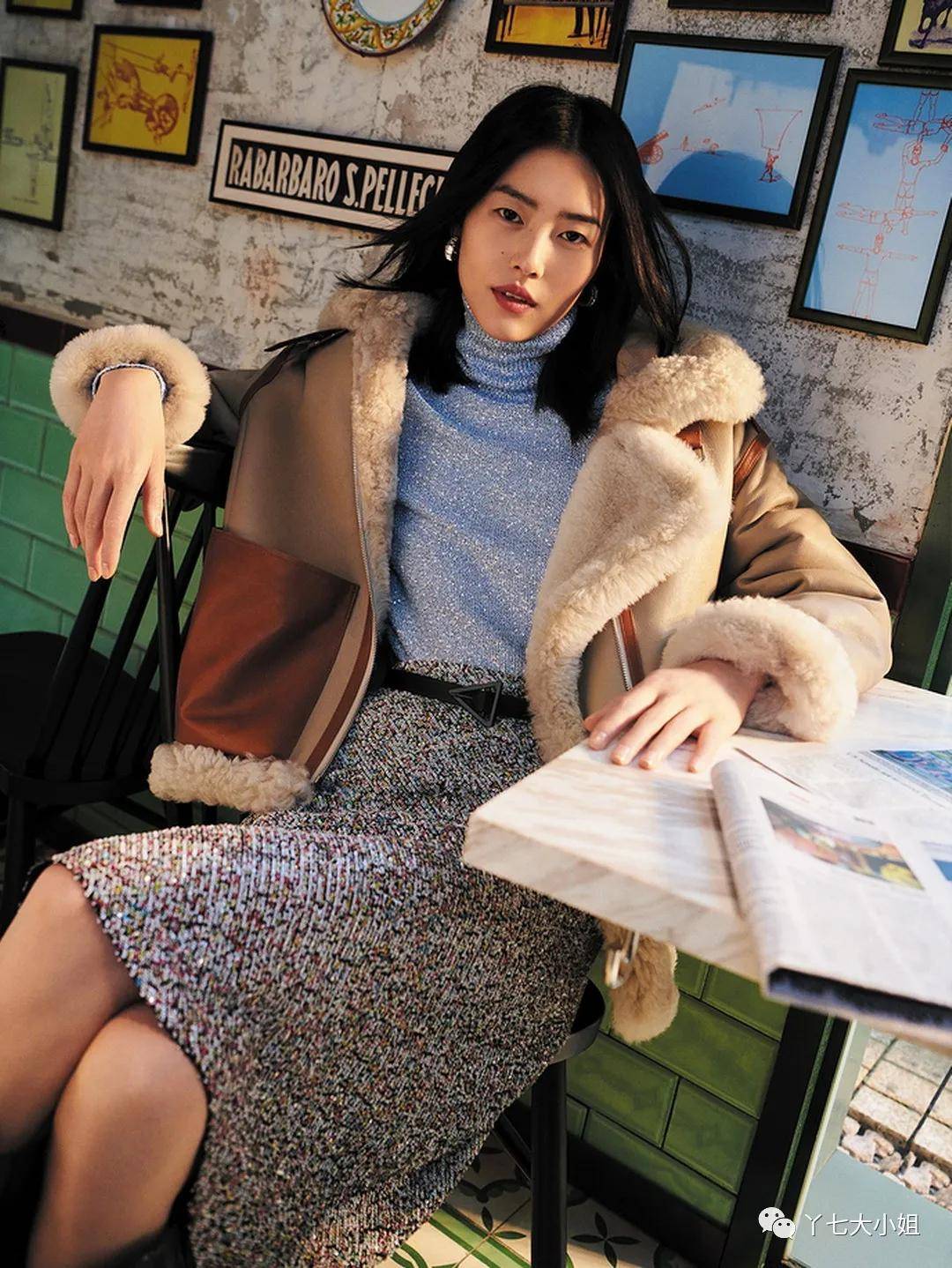 毛衣 一件烟管领毛衣=秋冬最有气质的万能内搭