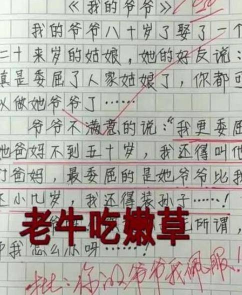 54岁考生梁实笑着走出考场 我妈三天没打我了 小学生零分作文走红 老师替学生捏把冷汗