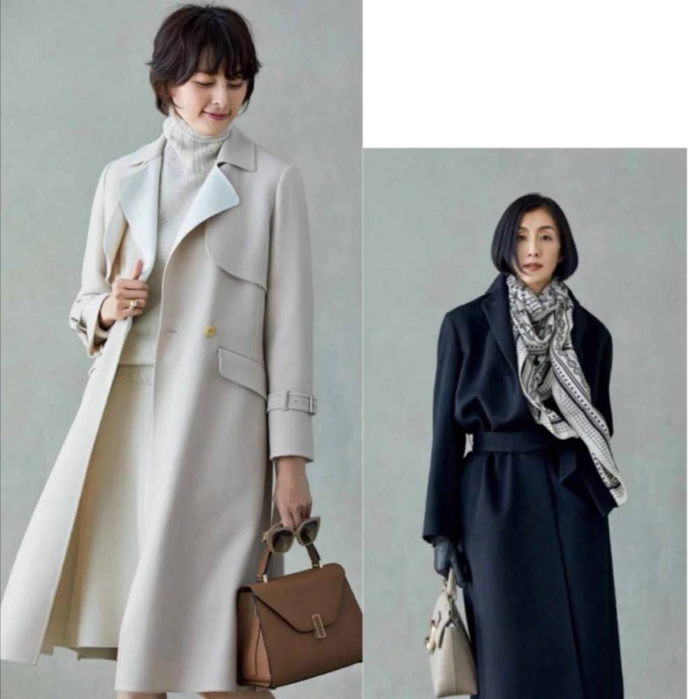 样式 50岁女人最美的冬日大衣穿搭！简单的款式色彩低调，照样精致优雅