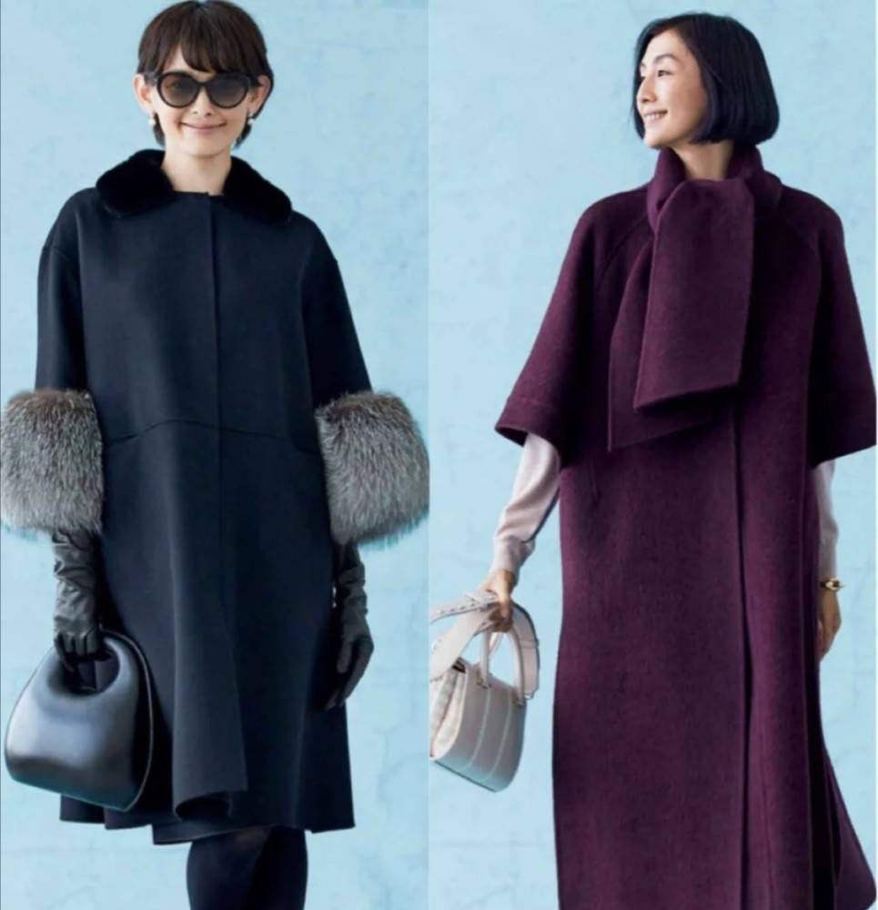 样式 50岁女人最美的冬日大衣穿搭！简单的款式色彩低调，照样精致优雅