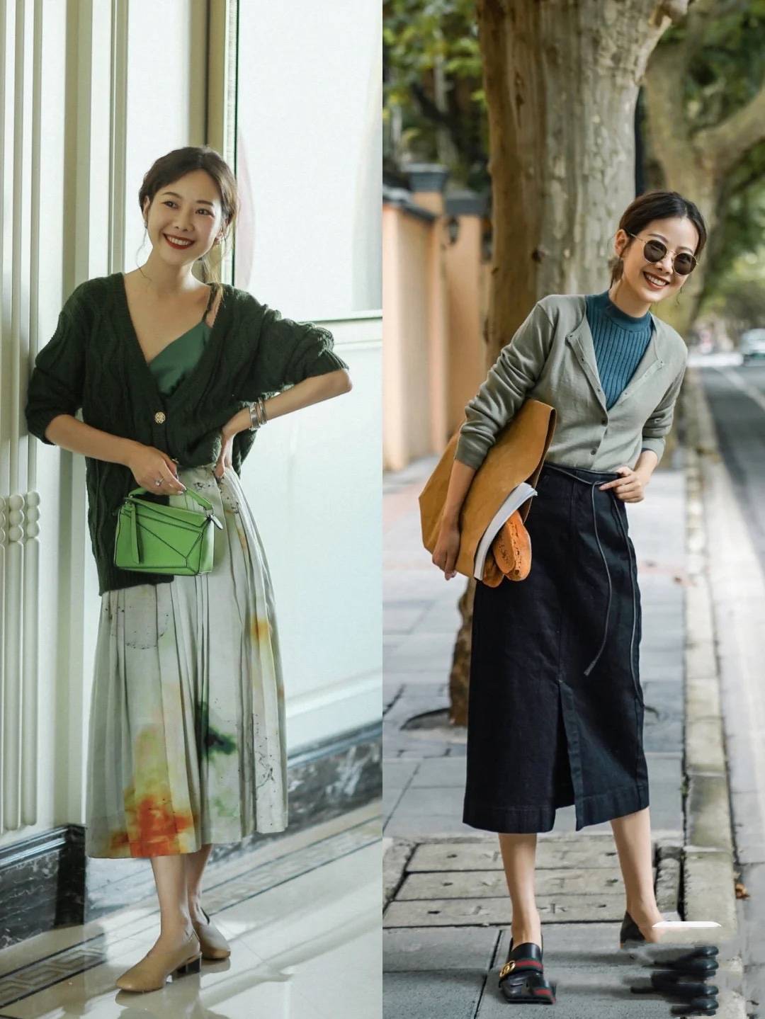 鱼尾 这才是40岁女人该有的“半身裙”搭配，体面又舒适，不费力也高级