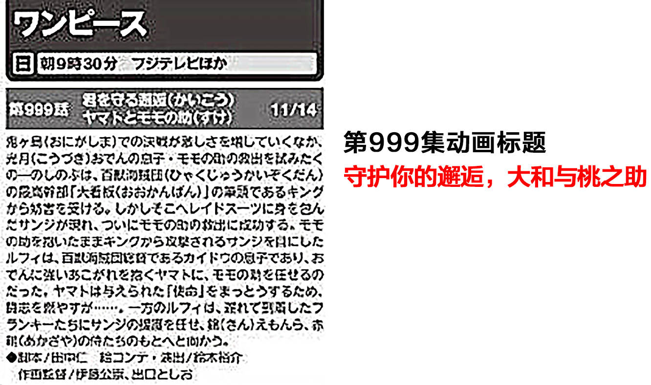 剧情|海贼王动画官方公布未来4集！1000集草帽团集合，娜美VS乌尔缇