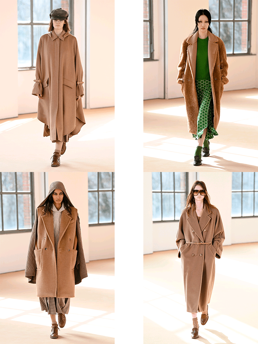 颜色 Max Mara 2021秋冬，女性的服装要优雅柔和，力量的加入，更添魅力