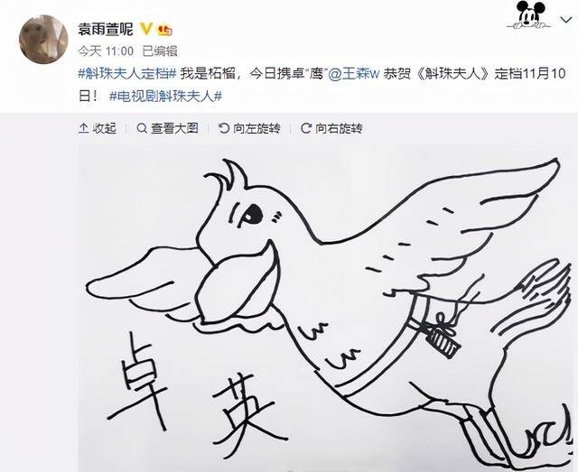 陈伟霆|《斛珠夫人》定档,陈伟霆杨幂互画像,看到画作内容:你俩不合适