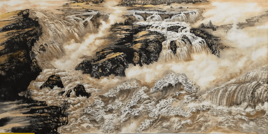 元涛 · 黄河系列水墨作品王藿香无论清浊,黄河具有的特殊意义,已然